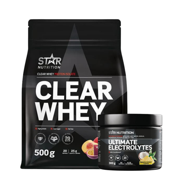 Clear Whey Whey Protein 500 g + Ultimate Electrolytes 300 g